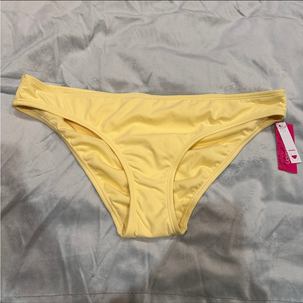 NWT Women’s Shade & Shore Yellow Cheeky Bikini Bottoms